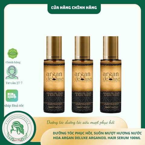 Tinh dầu dưỡng tóc Argan Deluxe 100ml (Argan Deluxe Hair & Body Serum 100ml)