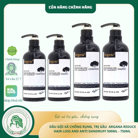 Dầu gội xả ARGANA phục hồi tóc và trị gàu Anti-Dandruff & Repair Shampoo & Conditioner