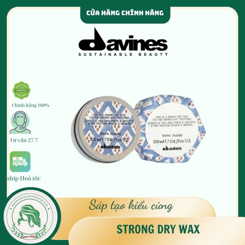 Sáp khô giữ nếp siêu cứng Davines More Inside This Is A Strong Dry Wax 75g
