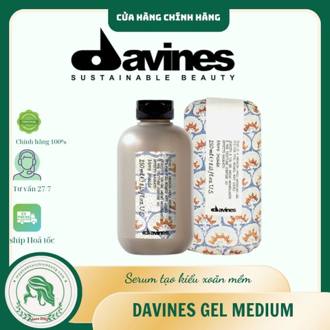 Gel tạo kiểu giữ nếp trung bình Davines More Inside This Is A Medium Hold Modeling Gel 250ml