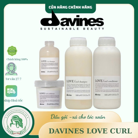 Dầu gội – dầu xả cho tóc uốn xoăn Davines  Essential Haircare LOVE CURL