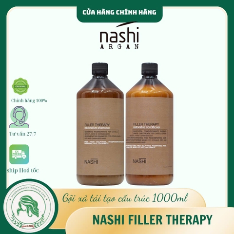 Dầu gội – dầu xả phục hồi cấu trúc tóc Nashi Filler Therapy Restorative Shampoo & Conditioner