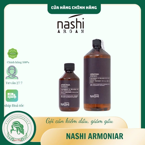 Dầu gội làm sạch da đầu dầu, gàu và khô Nashi Armonia Purifying Shampoo
