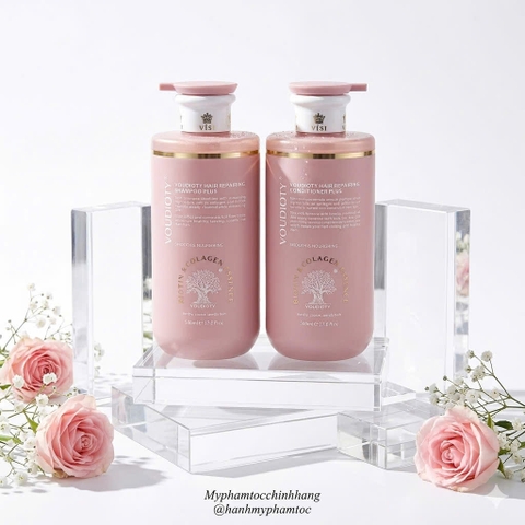 Dầu Gội Xả, Hấp, Dầu Dưỡng Tóc Biotin Collagen hồng Essence Pink 500ml 2026 MỚI