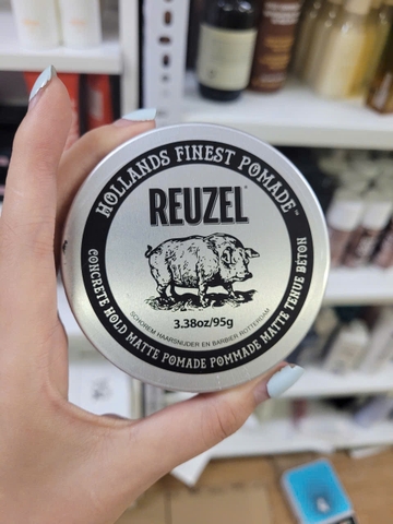 Sáp vuốt tóc Reuzel Concrete Hold Matte Pomade giữ nếp mạnh không bóng  95g