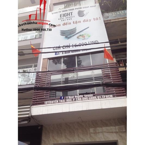 cho thuê nhà nguyên căn mặt tiền đường nguyễn thái học quận 1, giá cho thuê 68tr/tháng