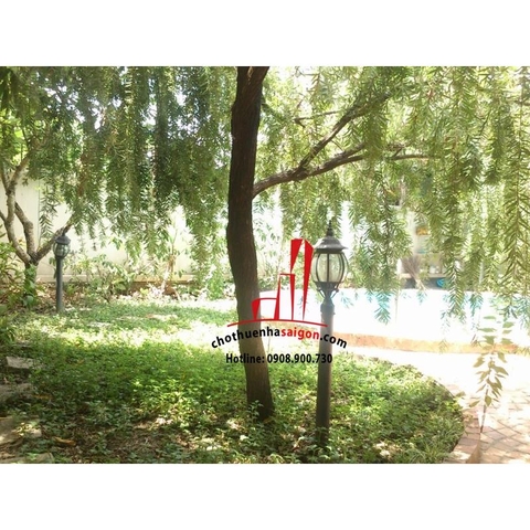 cho thuê biệt thự quận 2, biệt thự khu thảo điền có sân vườn, hồ bơi, giá 4000$