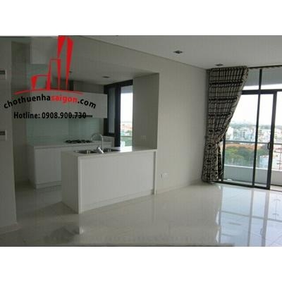 Cho thuê căn hộ City Garden 1 phòng ngủ, nhà trống, lầu cao view đẹp