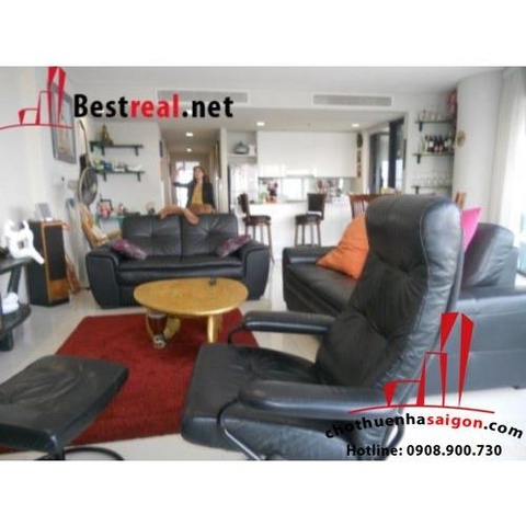 Cho thuê căn hộ city garden lầu 15 dt 145m, giá 1800$