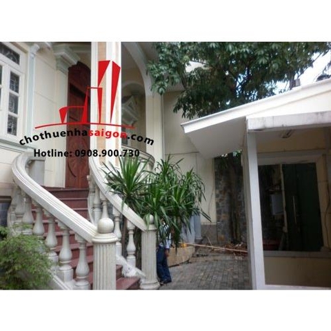 cho thuê biệt thự quận 3, đường ngô thời nhiệm giá 7000$/tháng