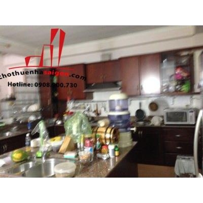 cho thuê nhà nguyên căn hẽm đường nguyễn thông quận 3, giá 3000$/tháng