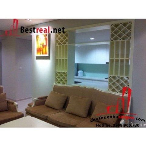 Cho thuê căn hộ city garden lầu 18 dt 145m, giá 2000$