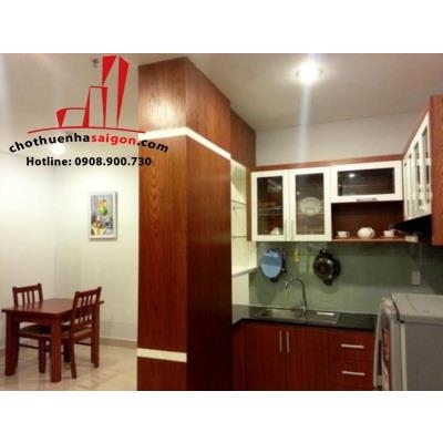 cần cho thuê căn hộ  servid apment đường trần bình trọng , quận 5