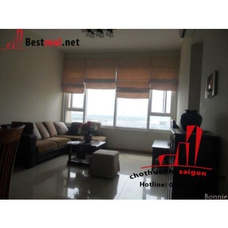 Căn hộ Saigon Pearl cho thuê, tầng 6, nội thất đầy đủ, nhìn ra thành phố, 1050usd/month