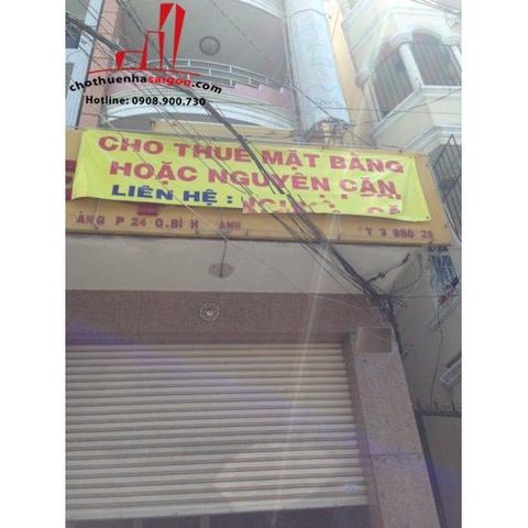 cho thuê nhà nguyên căn nhà mặt tiền đường bạch đằng, quận bình thạnh, giá thương lượng