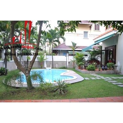 cho thuê biệt thự sân vườn hồ bơi, đường nguyễn văn hưởng, quận 2, giá cho thuê:3500$/tháng