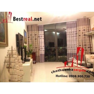 Cho thuê căn hộ city garden lầu 9 dt 110, giá 1350$