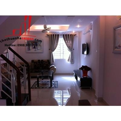 cho thuê nhà nguyên căn hẽm đường nơ trang long quận bình thạnh, gía cho thuê:25tr/tháng