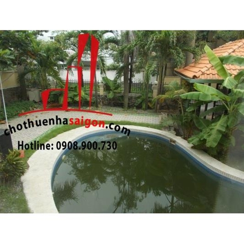 Cho thuê Villa Quận 2, khu compound Thảo Điền, giá 3500$