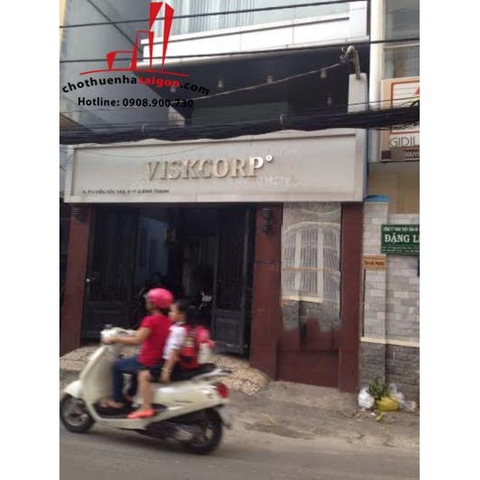 Cho thuê nhà Quận Bình Thạnh, mặt tiền đường Nguyễn Cửu Vân. Giá : 2.300 usd/tháng., thương lượng