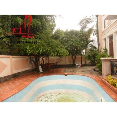 cho thuê biệt thự  đường trần não,phường bình an giá 2500$/tháng