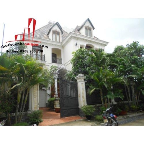 cho thuê  biệt thự quận 2, đường quốc hương giá 4200$