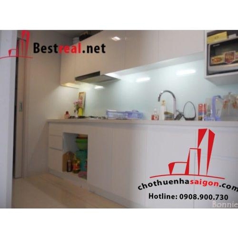 Cho thuê căn hộ city garden lầu 4 dt 70m, giá 1000$