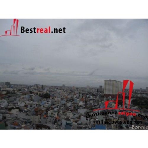 Cho thuê căn hộ city garden lầu 9 dt 69 m, giá 900$