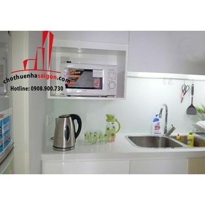 City Garden cho thuê căn hộ 3 PN, nội thất đầy đủ căn góc lầu cao giá 1600$/tháng