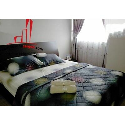 City Garden cho thuê căn hộ 3 PN, nội thất đầy đủ căn góc lầu cao giá 1600$/tháng