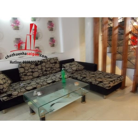 Cho thuê nhà Quận Bình Thạnh, mặt tiền đường nội bộ Chu Văn An. Giá : 21 triệu/tháng.