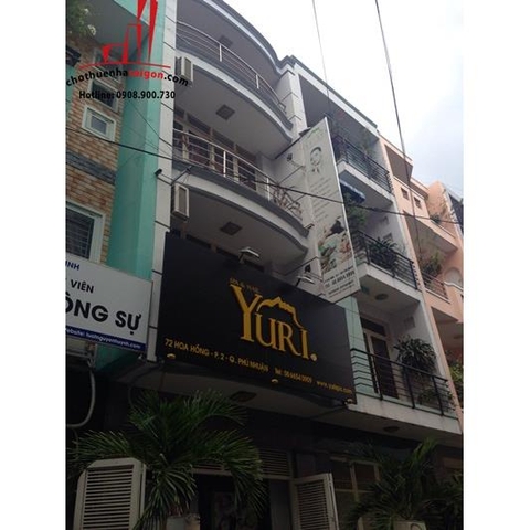 cho thuê nhà nguyên căn mặt tiền đường hoa hồng, quận phú nhuận, giá cho thuê:22tr/tháng