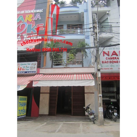 Cho thuê nhà quận Bình Thạnh, mặt tiền đường Huỳnh Đình Hai, Giá 29 tr