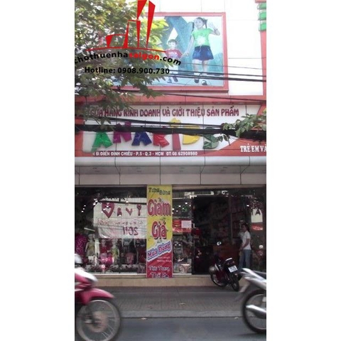 cho thuê nhà nguyên căn mặt tiền đường nguyễn đình chiểu, quận 3
