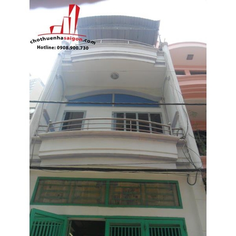 cần cho thuê nhà nguyên căn hẽm đường nguyễn hữu cảnh, quận bình thạnh, giá 10tr