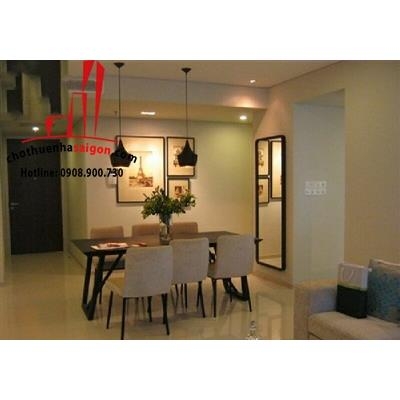City Garden cho thuê căn hộ 3 PN, nội thất đầy đủ căn góc lầu cao, giá 1500$/tháng