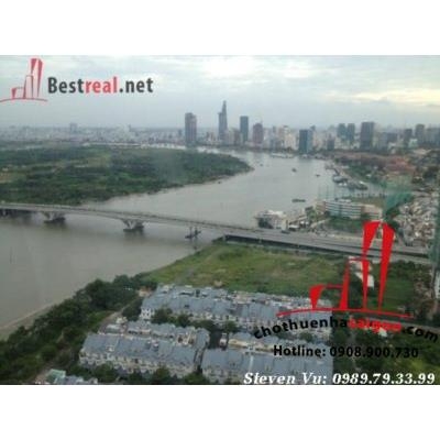 cho thuê căn penhoue Saigon Pearl, tọa lạc tại đường nguyễn hữu cảnh , quận bình thạnh, giá 4500$
