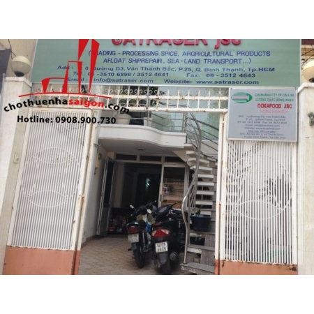 Cho thuê nhà nguyên căn đường D3 khu Văn Thánh Bắc, P. 25, Q. Bình Thạnh, TP HCM.