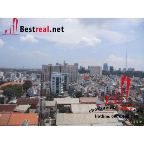 Cho thuê căn hộ city garden lầu 10 dt 70m, giá 950$