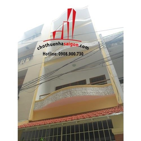 cho thuê nhà nguyên căn quận 3, đường võ văn tần, giá 1200$.