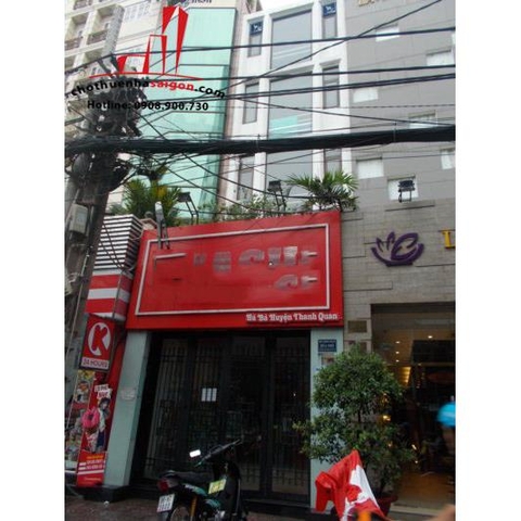 cho thuê nhà nguyên căn mặt tiền đường bà huyện thanh quan , quận 3, giá 4000$/tháng