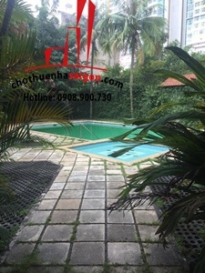 cần cho thuê villa khu combound có 4 căn đường nguyễn văn hưởng quận 2, giá cho thuê:2700$/tháng