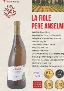La Fiole  (special bottle) Grenache blanc, Clairette, Viognier