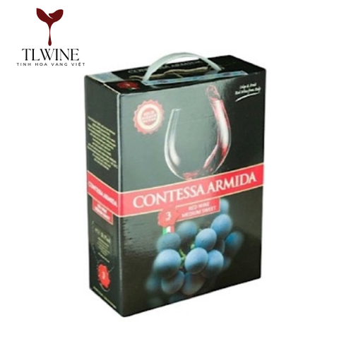 Rượu vang bịch Ý Contessa Armida Romandiola Ngọt 3L