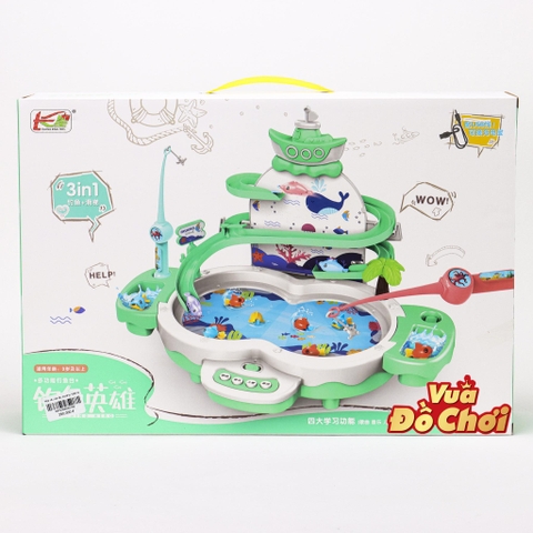 Bộ Đồ Chơi Câu Cá 3in1 - Cầu Trượt Chim Cánh Cụt