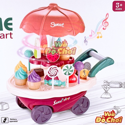 Xe Đẩy Bán Kem Candy Cart