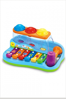 Đồ chơi Huile toys - Đàn gõ nhạc và trò chơi đập bóng 2 in 1  Huile Toys 856