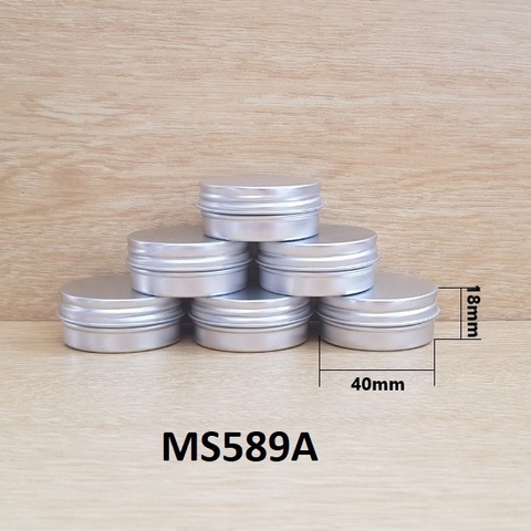 Hộp nhôm vặn đáy bằng nắp ko có khía 40*18*0.3mm