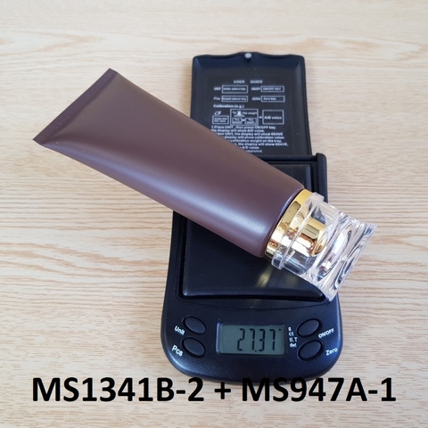 Tuýp tròn nâu nhám nắp vàng 100ml