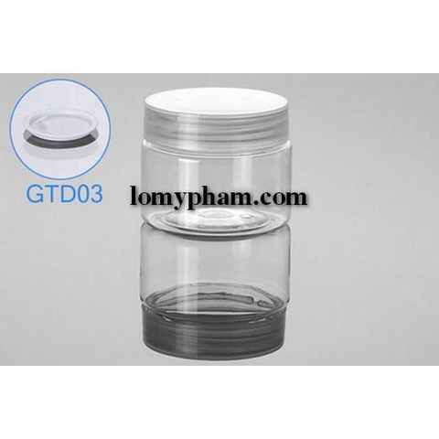 Hũ nhựa nắp nhựa trong 50g